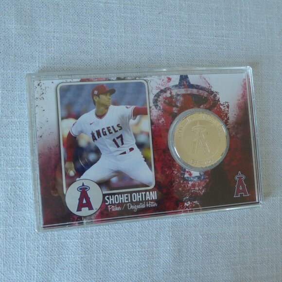 LA Anaheim Angels Shohei Ohtani 39mm Silver Plated Coin Limited Edition NEW - Picture 2 of 6